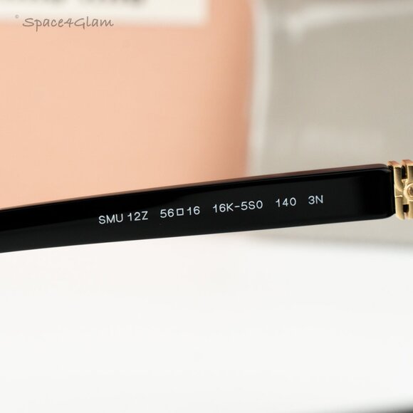 BRAND NEW Miu Miu MU12ZS 16K5S0 Black Grey Phantos Unisex Sunglasses 0MU 12ZS - Picture 5 of 8